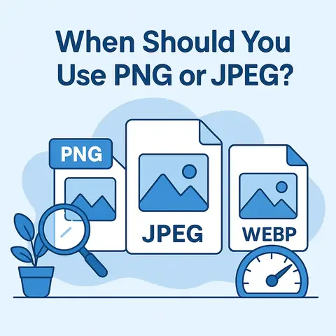 PNG vs JPEG vs WebP comparison