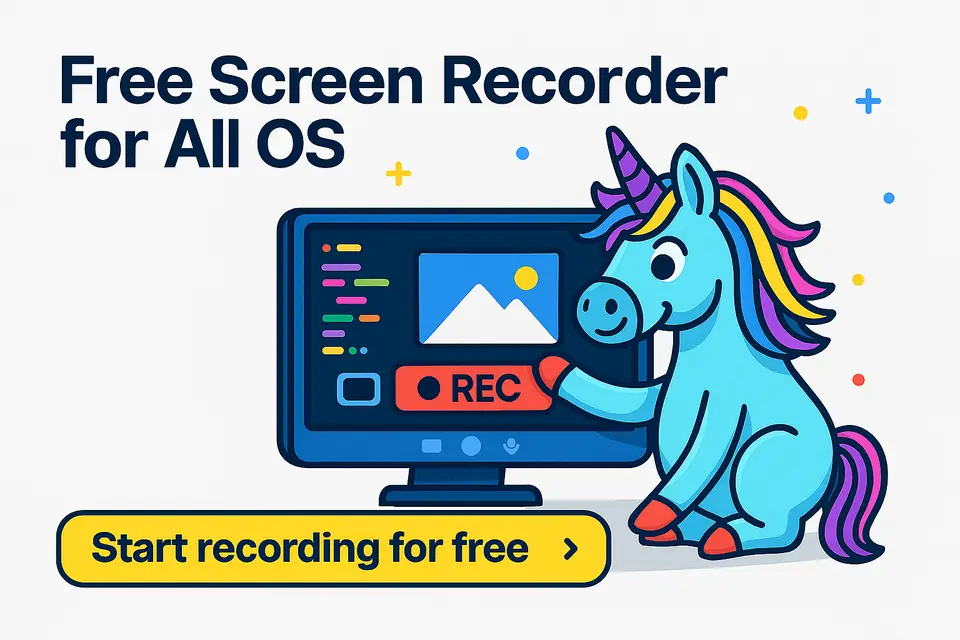 Illustration of a free browser screen recorder
